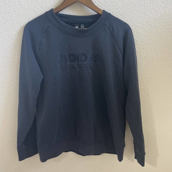 adidas Sweaters - Adidas Sweater Womens Large Navy Blue Long Sleeve